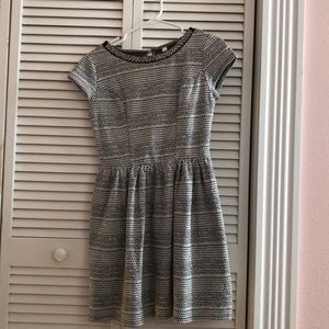 Black and white formal dress